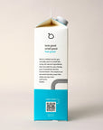 Side View of Salt Air Concentrated Laundry Soap. 32 ounces, plastic-free. Information about Bloop's mission with QR code.