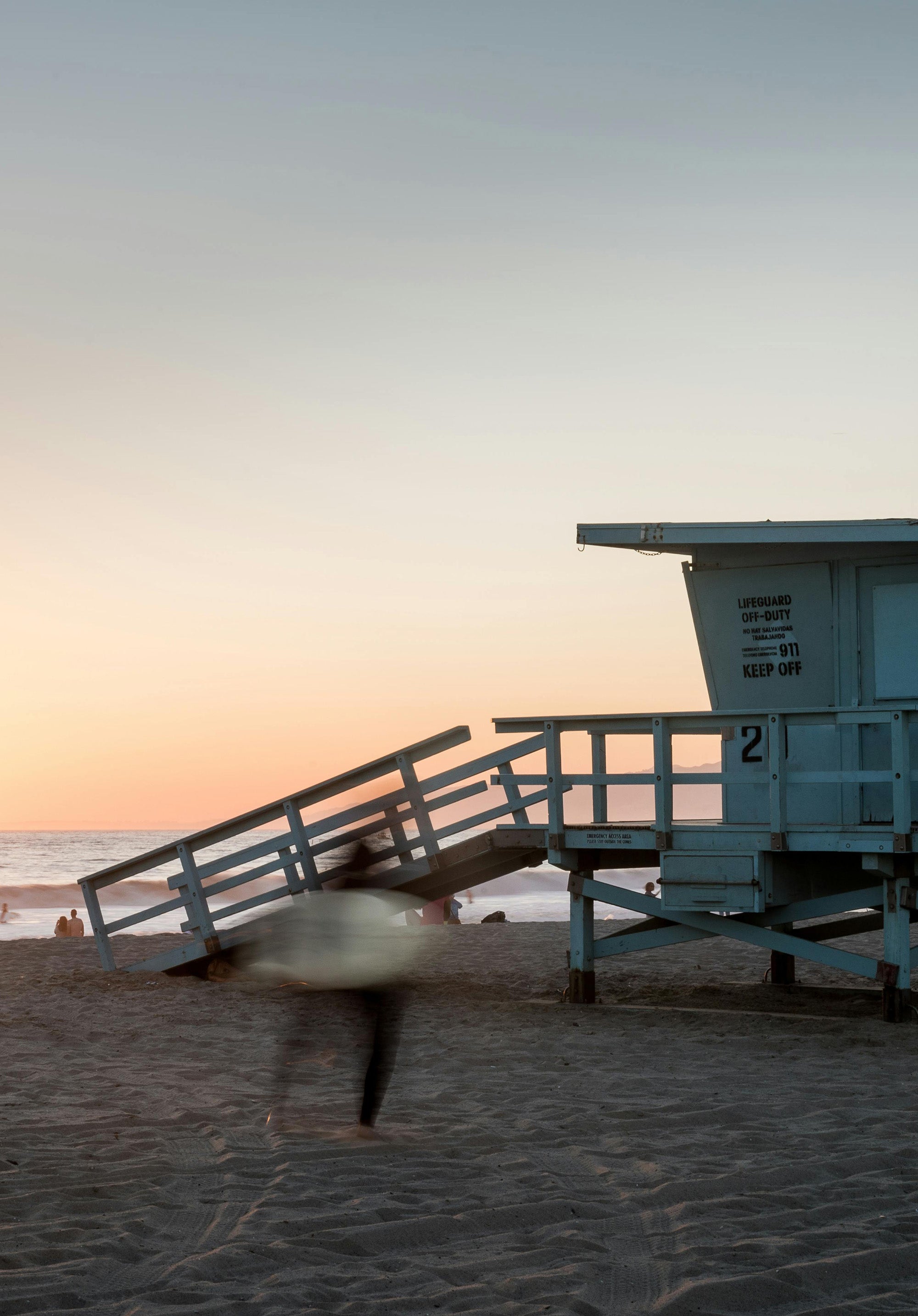 Image of sunset at the beach with salty air.