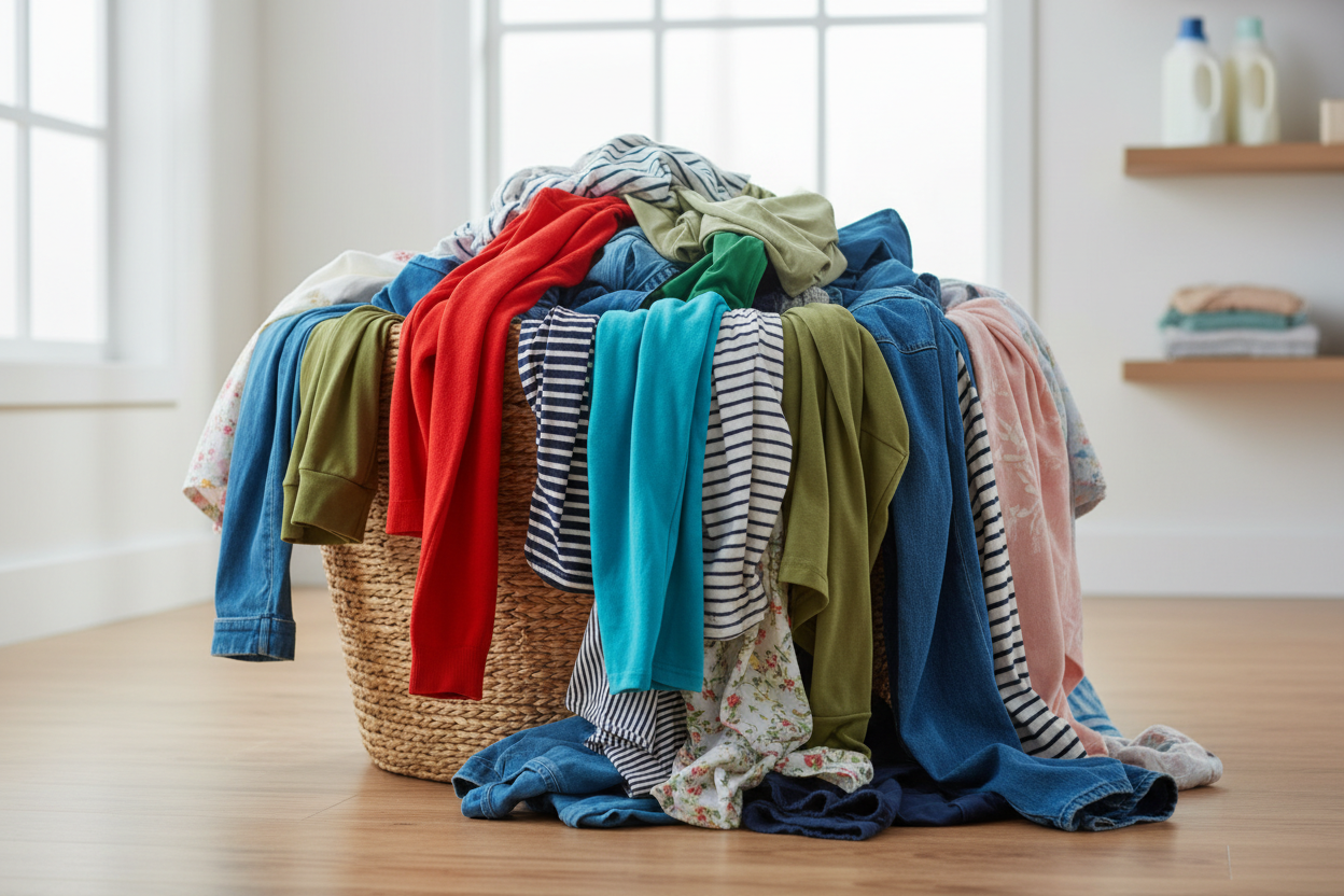 Dirty summer laundry need Bloop natural laundry soap