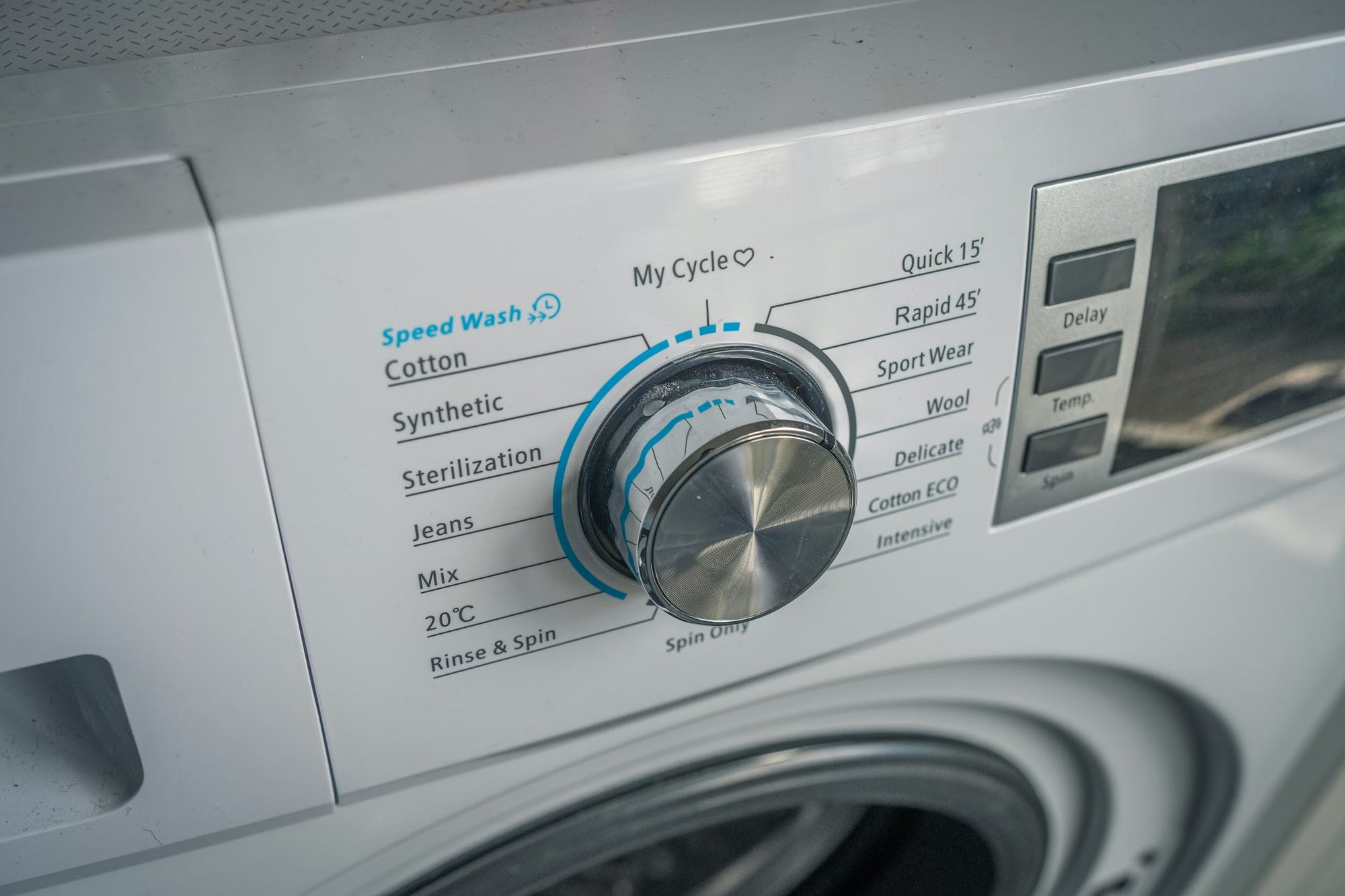 Image of washing machine dial